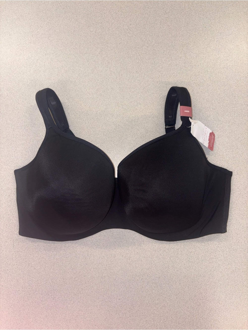 NWT Cacique Lightly Lined Black Balconette Plus Size 44DD Bra
